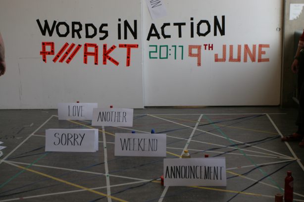 Words in Action, group exhibition in collaboration with Gerrit Rietveld Academie, Design Department